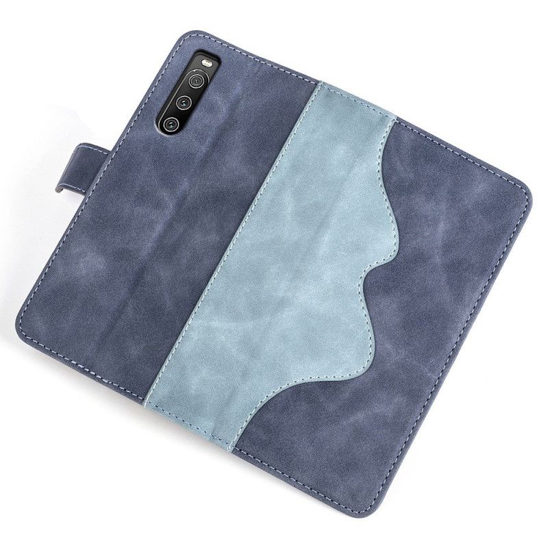 Læder Cover Sony Xperia 10 IV Grafisk Mønster
