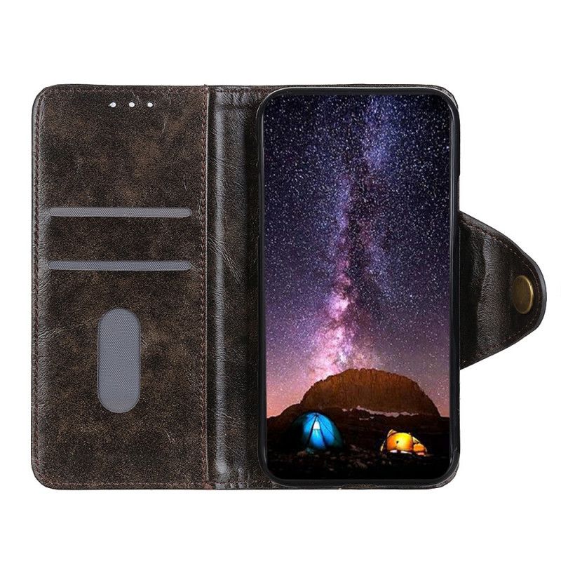 Læder Cover Sony Xperia 10 IV Knaplås