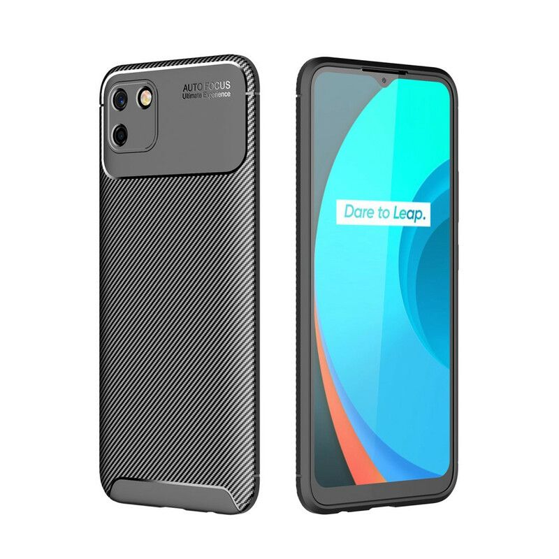 Cover Realme C11 Fleksibel Kulfibertekstur