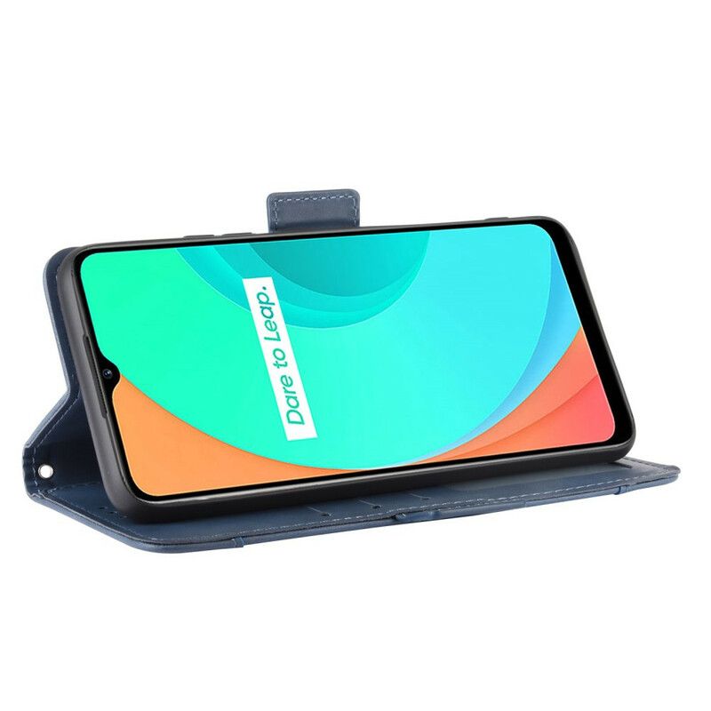 Flip Cover Realme C11 Førsteklasses Multikort