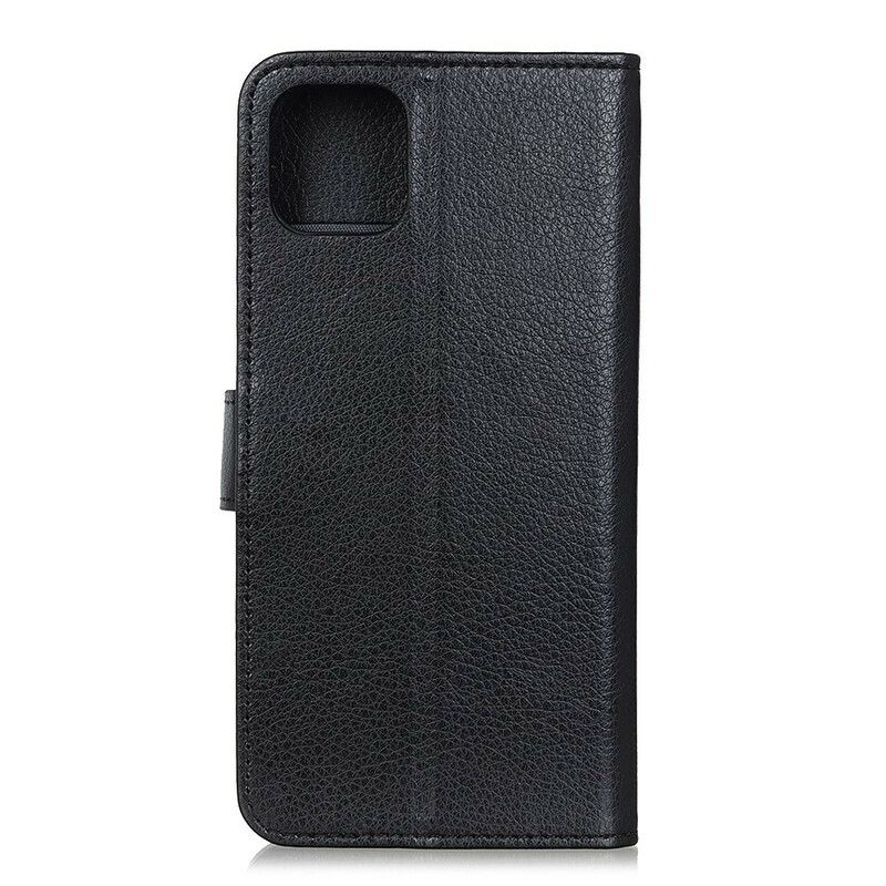 Flip Cover Realme C11 Traditionelt Litchi