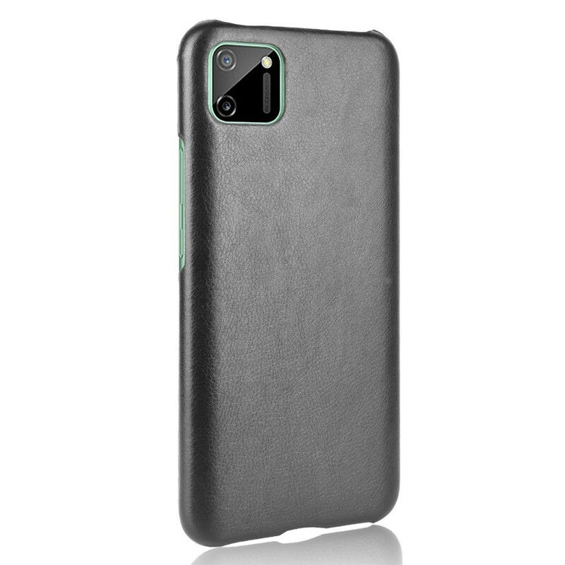 Mobilcover Realme C11 Performance Litchi-lædereffekt