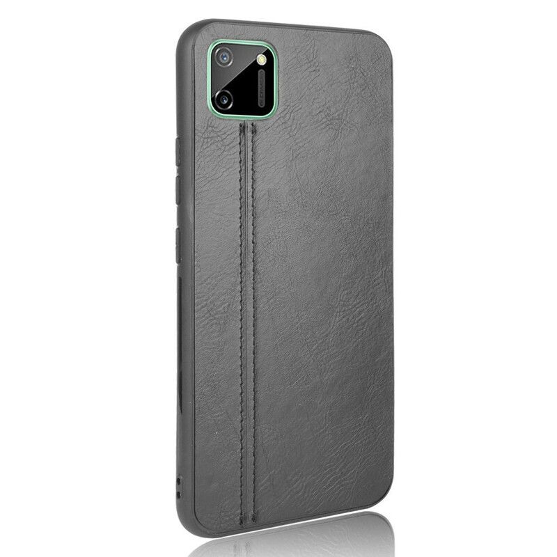 Mobilcover Realme C11 Stil Lædersøm