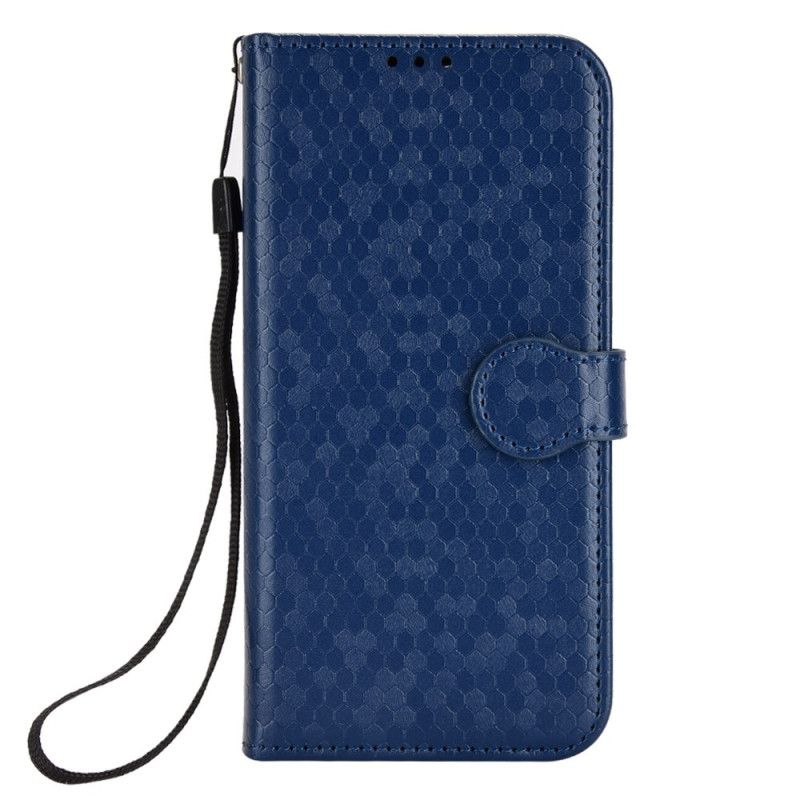 Flip Cover Realme C30 Med Snor Dimples Rund Remspænde