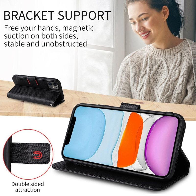Flip Cover Realme C30 Med Snor Strop Diamond Texture