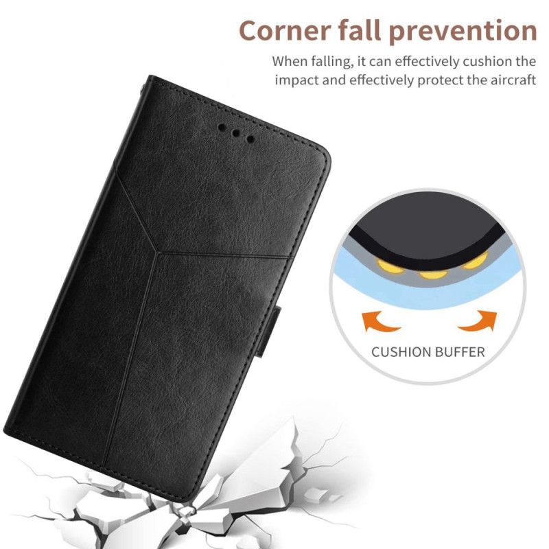 Læder Cover Realme C30 Med Snor Thong Y Lines