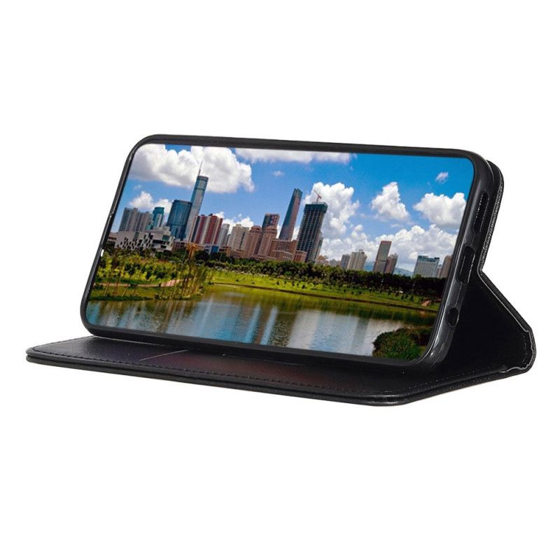 Cover Xiaomi Redmi 10C Flip Cover Litchi Split Læder Tekstur