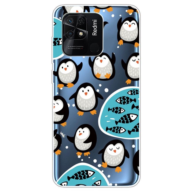 Cover Xiaomi Redmi 10C Transparente Pingviner