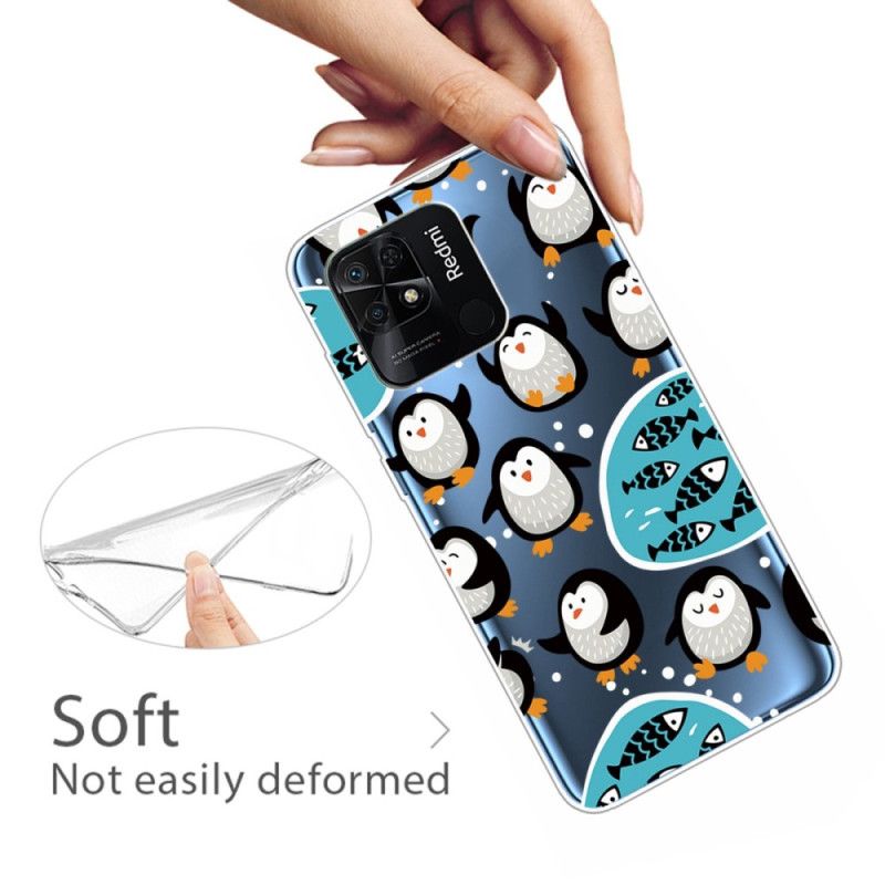 Cover Xiaomi Redmi 10C Transparente Pingviner