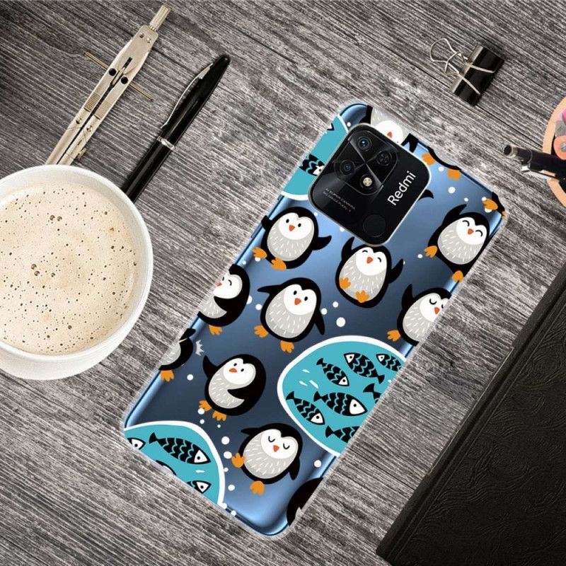 Cover Xiaomi Redmi 10C Transparente Pingviner