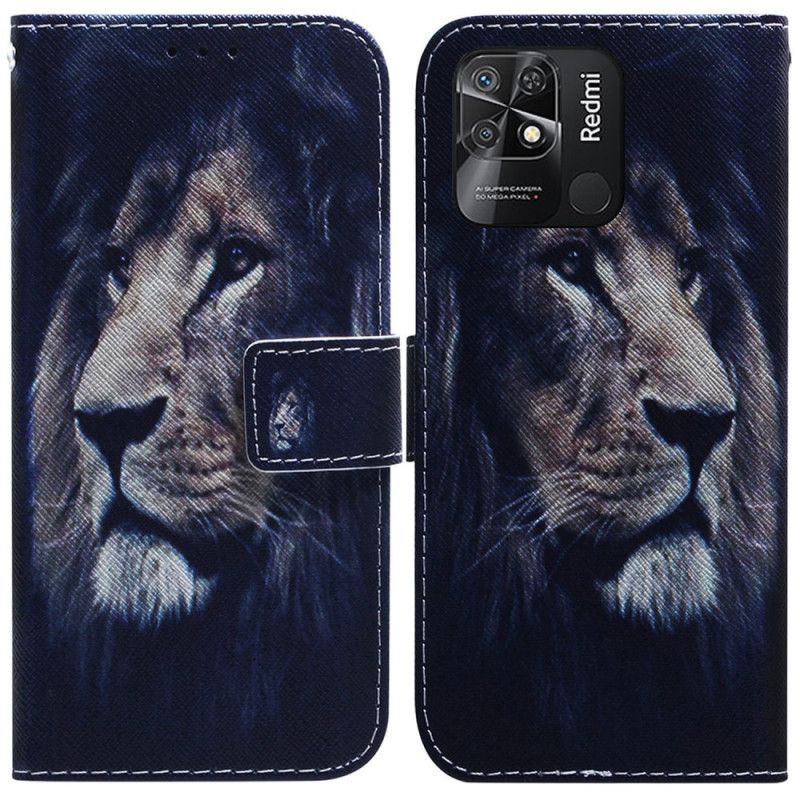 Flip Cover Xiaomi Redmi 10C Drømmende Løve