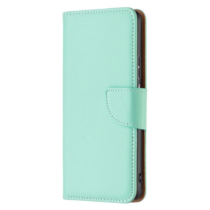 Læder Cover Xiaomi Redmi 10C Litchi Skrå Lås