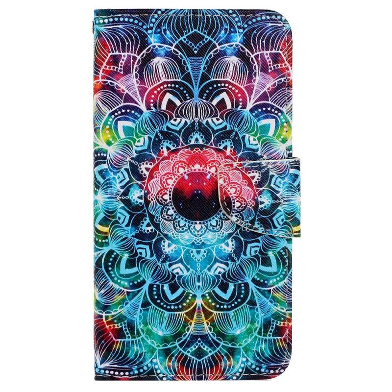 Læder Cover Xiaomi Redmi 10C Med Snor Strop Mandala