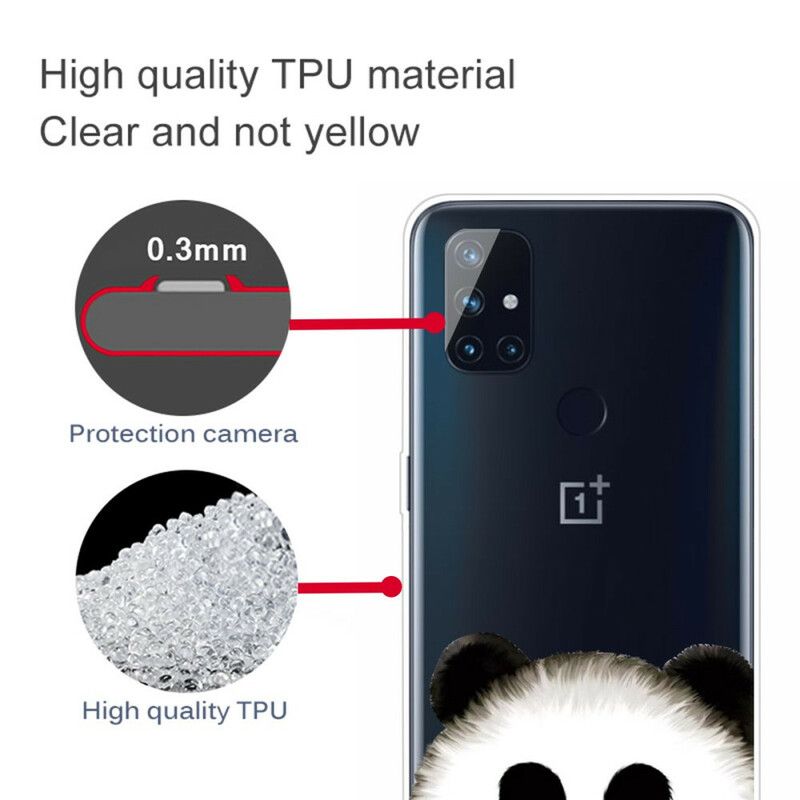 Cover OnePlus Nord N10 Transparent Panda