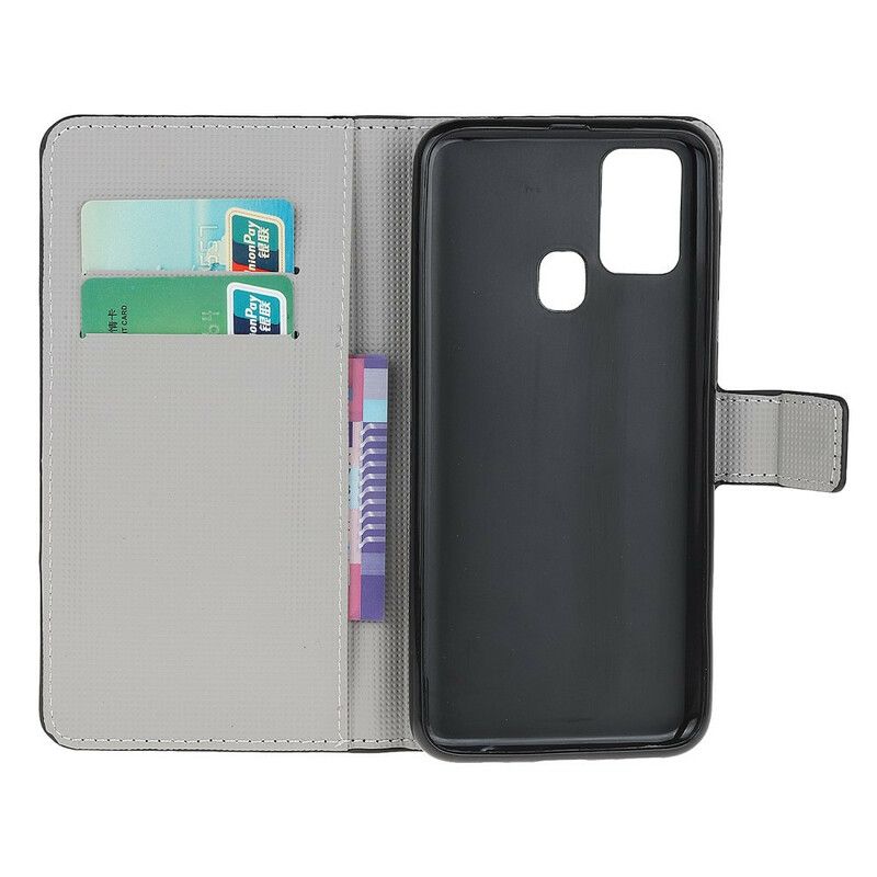 Flip Cover OnePlus Nord N10 Sommerfugle Og Blomster