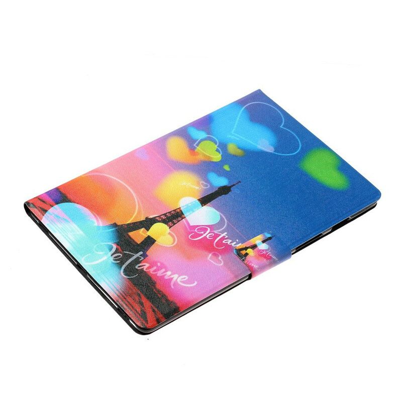 Flip Cover Samsung Galaxy Tab A 8" (2019) Eiffeltårnet Jeg Elsker Dig