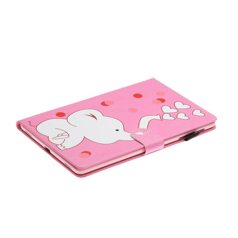 Læder Cover Samsung Galaxy Tab A 8" (2019) Elefant Forelsket