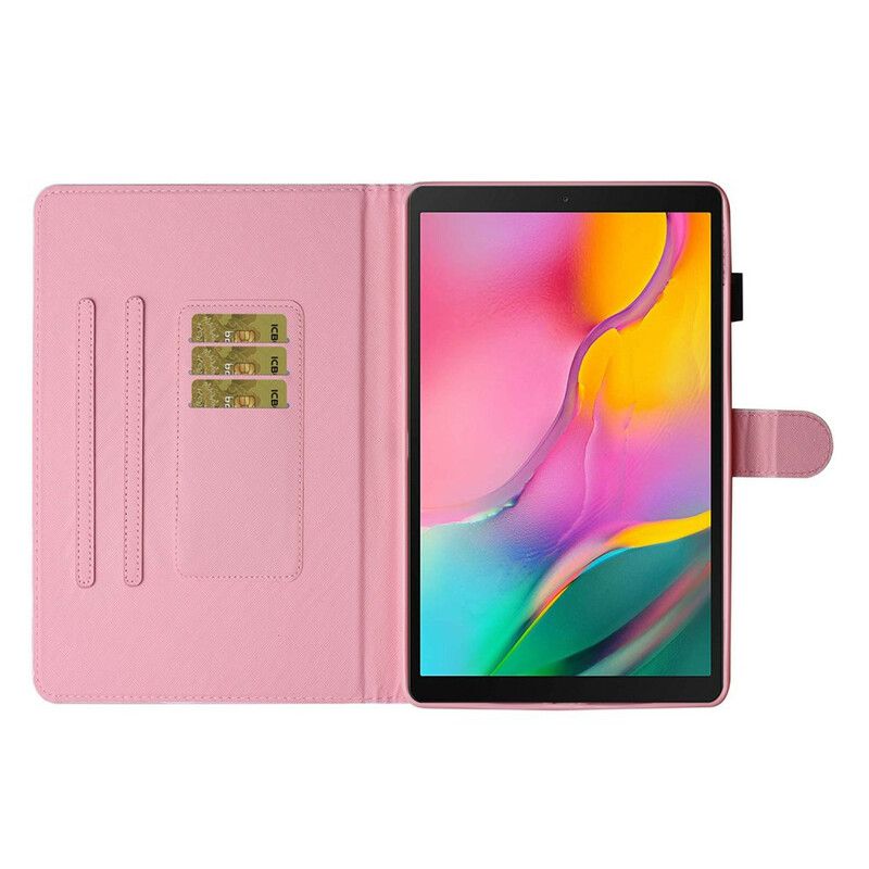 Læder Cover Samsung Galaxy Tab A 8" (2019) Elefant Forelsket