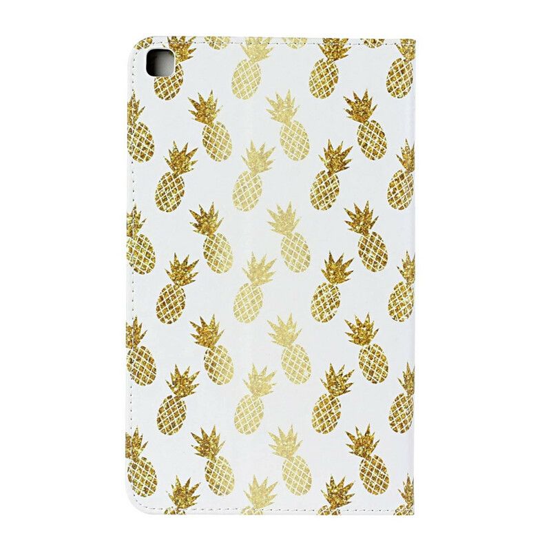 Læder Cover Samsung Galaxy Tab A 8" (2019) Gylden Ananas