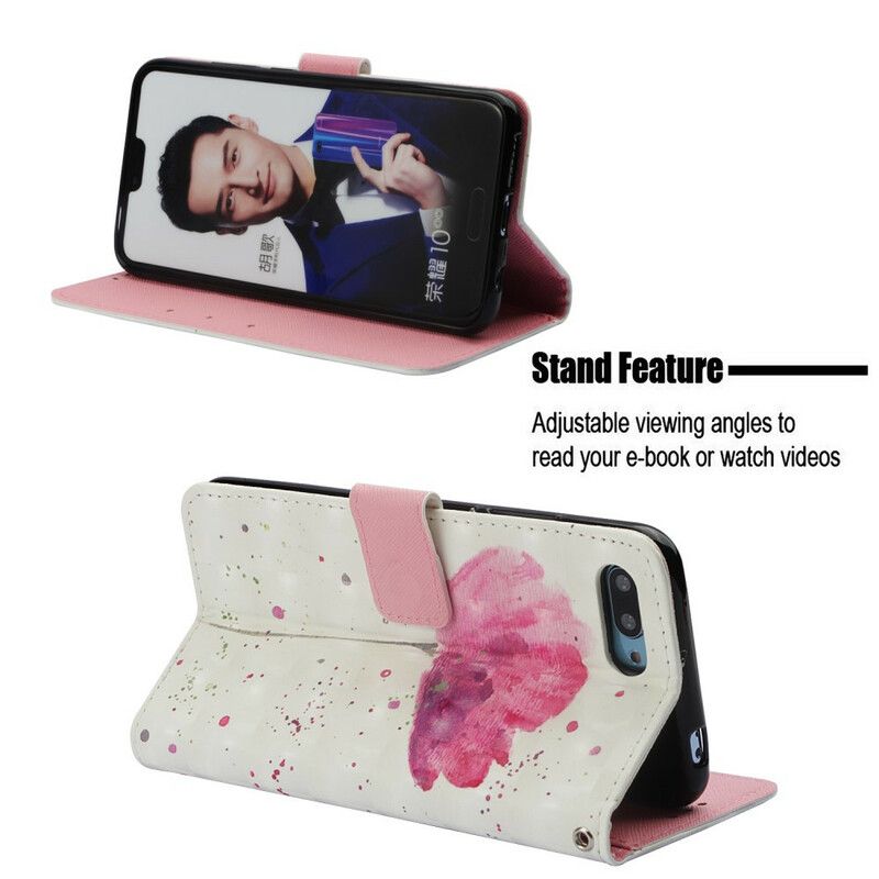 Flip Cover Honor 10 Akvarelgrime