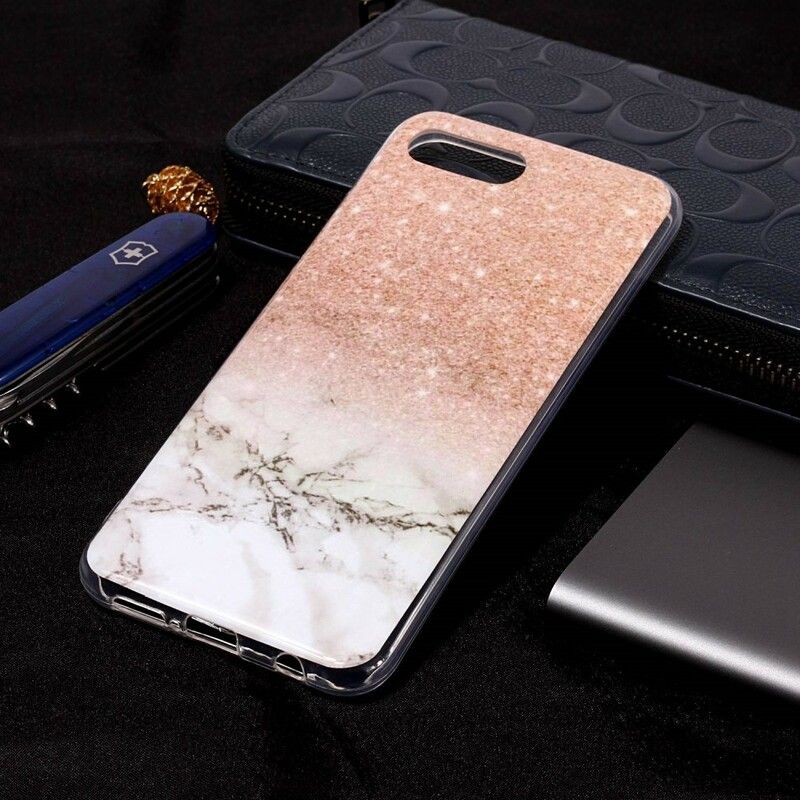 Mobilcover Honor 10 Glitrer Marmor