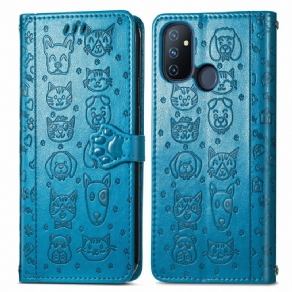 Flip Cover OnePlus Nord N100 Animerede Dyr