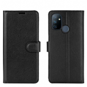 Læder Cover OnePlus Nord N100 Klassisk Litchieffekt