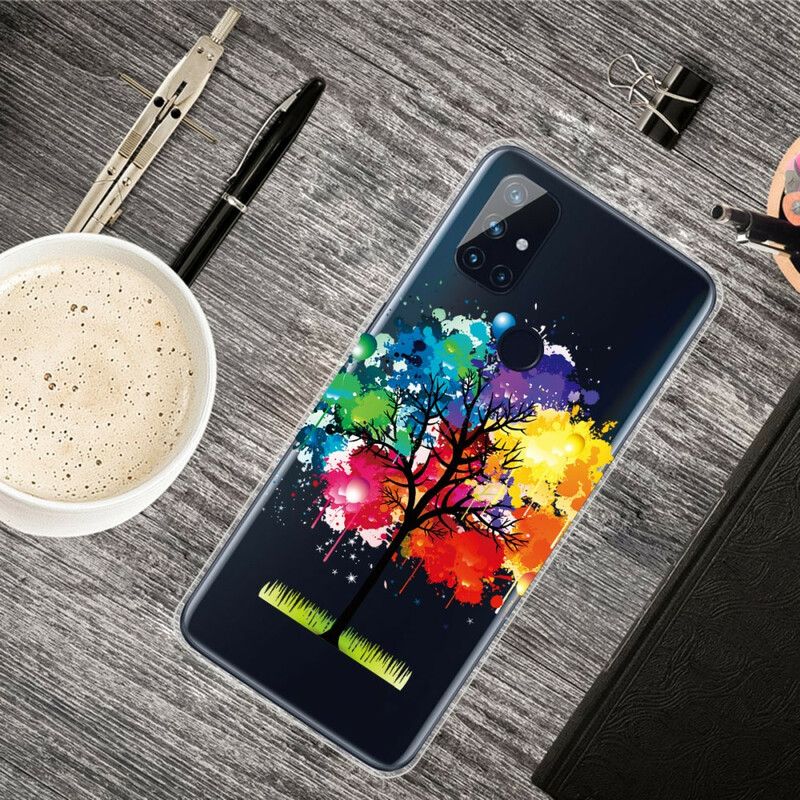 Mobilcover OnePlus Nord N100 Akvareltræ Sømløs