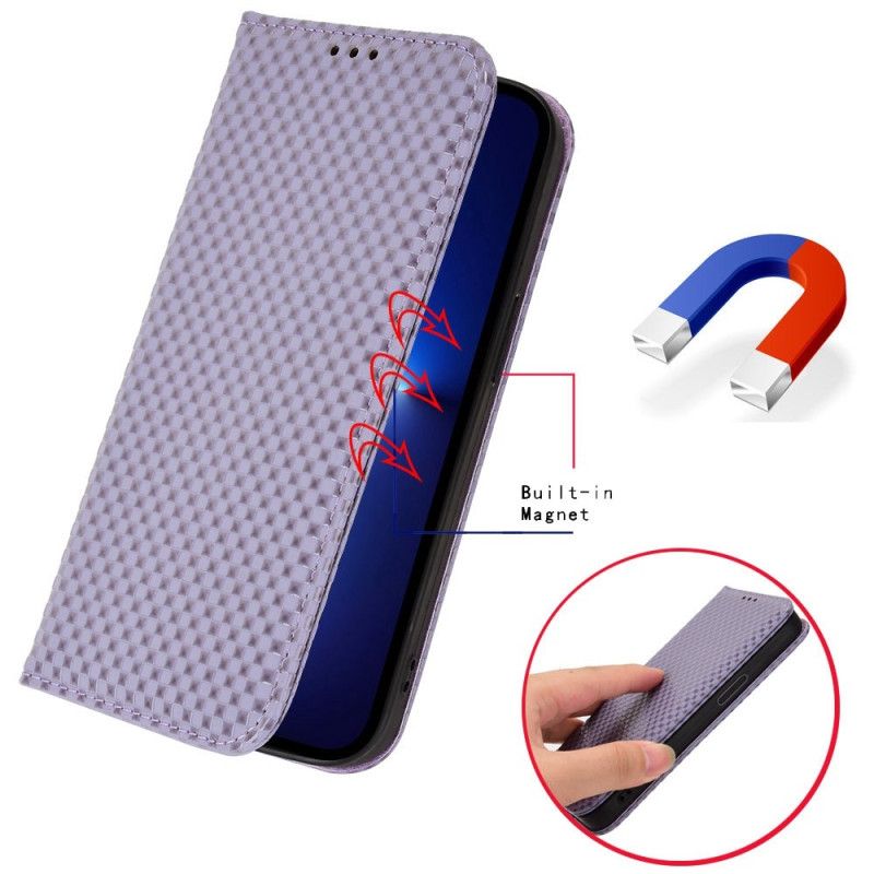 Cover Honor X8 Flip Cover Carbon Fiber Style