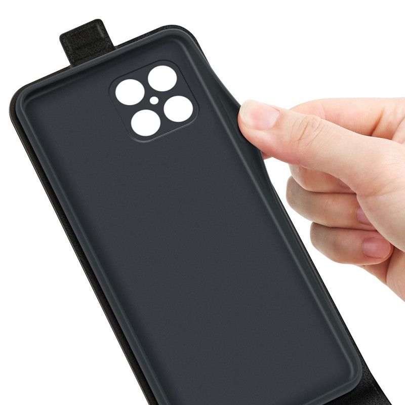 Flip Cover Honor X8 Lædereffekt Tekstur Med Lodret Lukning