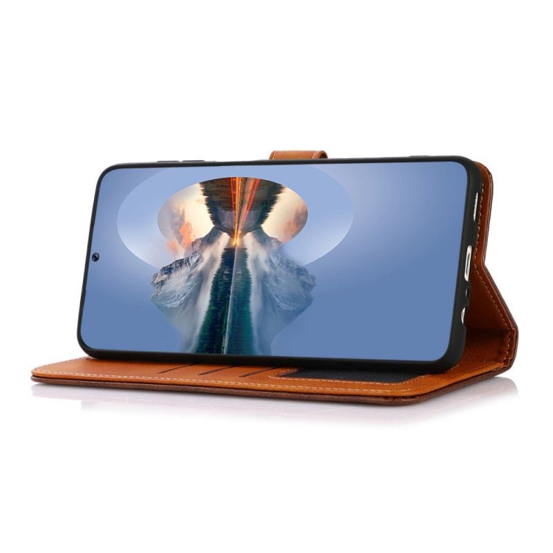 Flip Cover Honor X8 Tofarvet Gyldent Lås Khazneh