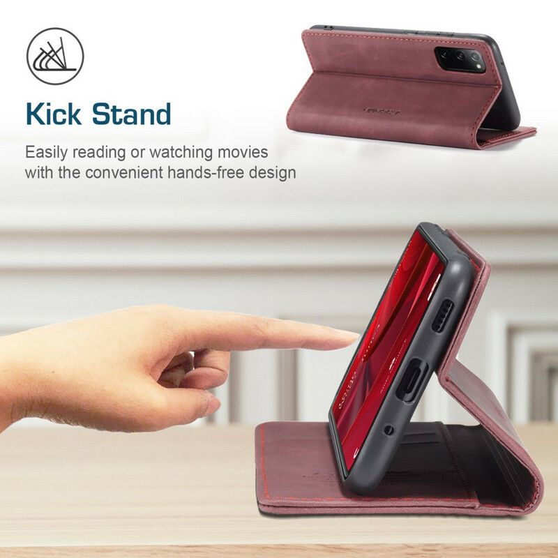 Cover Samsung Galaxy S20 FE Flip Cover Caseme Kunstlæder