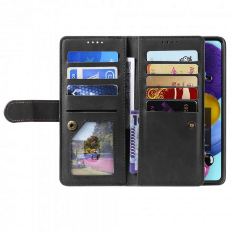 Læder Cover Samsung Galaxy S20 FE Tofarvet Imiteret Læder Med Forstærkede Kanter
