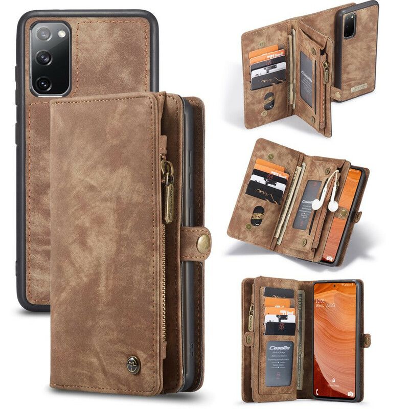 Mobilcover Læder Cover Samsung Galaxy S20 FE Caseme Aftagelig