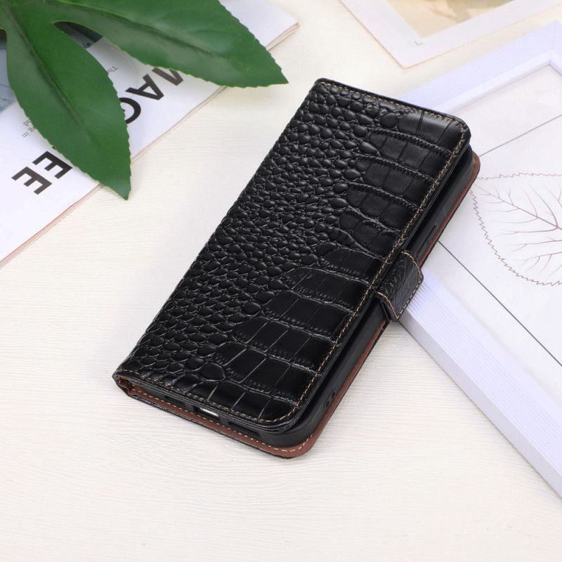 Flip Cover Oppo Reno 8 Pro Rfid Crocodile Style
