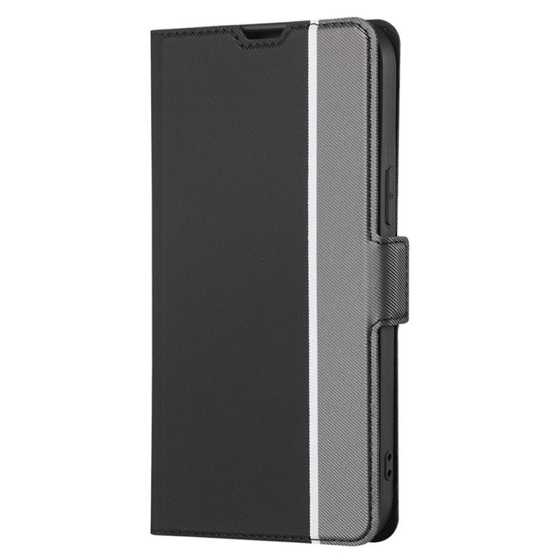 Læder Cover Oppo Reno 8 Pro Tofarvet
