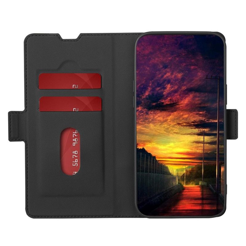 Læder Cover Oppo Reno 8 Pro Tofarvet