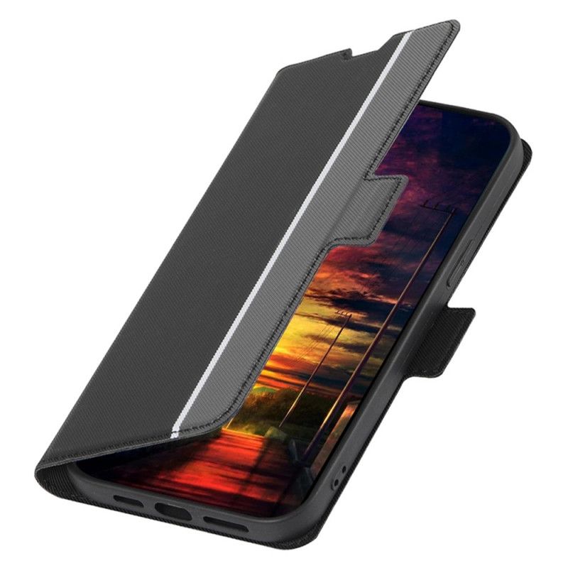 Læder Cover Oppo Reno 8 Pro Tofarvet