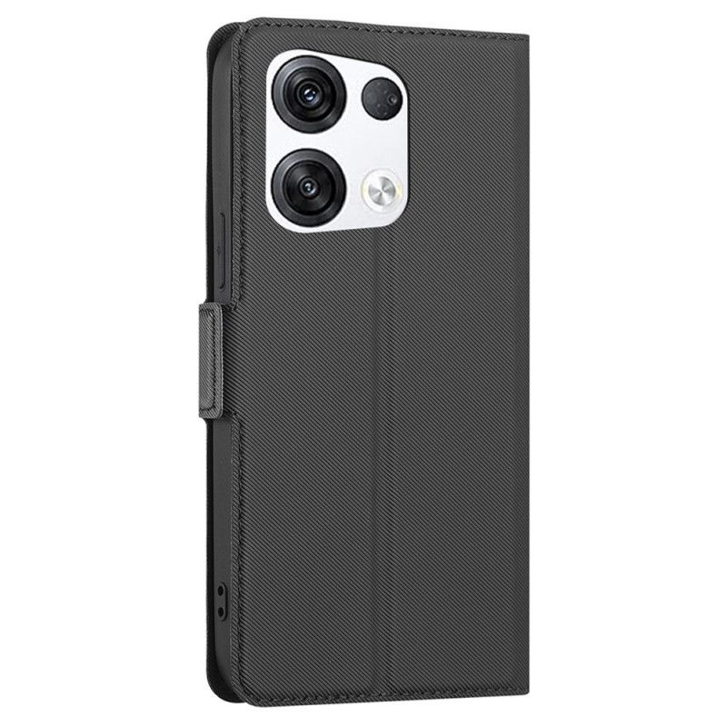 Læder Cover Oppo Reno 8 Pro Tofarvet