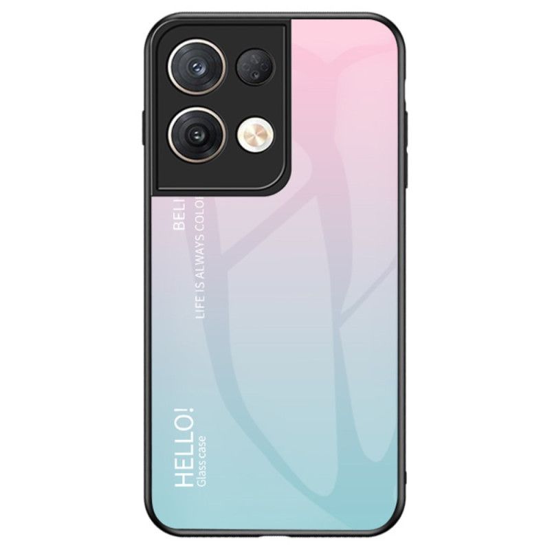 Mobilcover Oppo Reno 8 Pro Hej Hærdet Glas