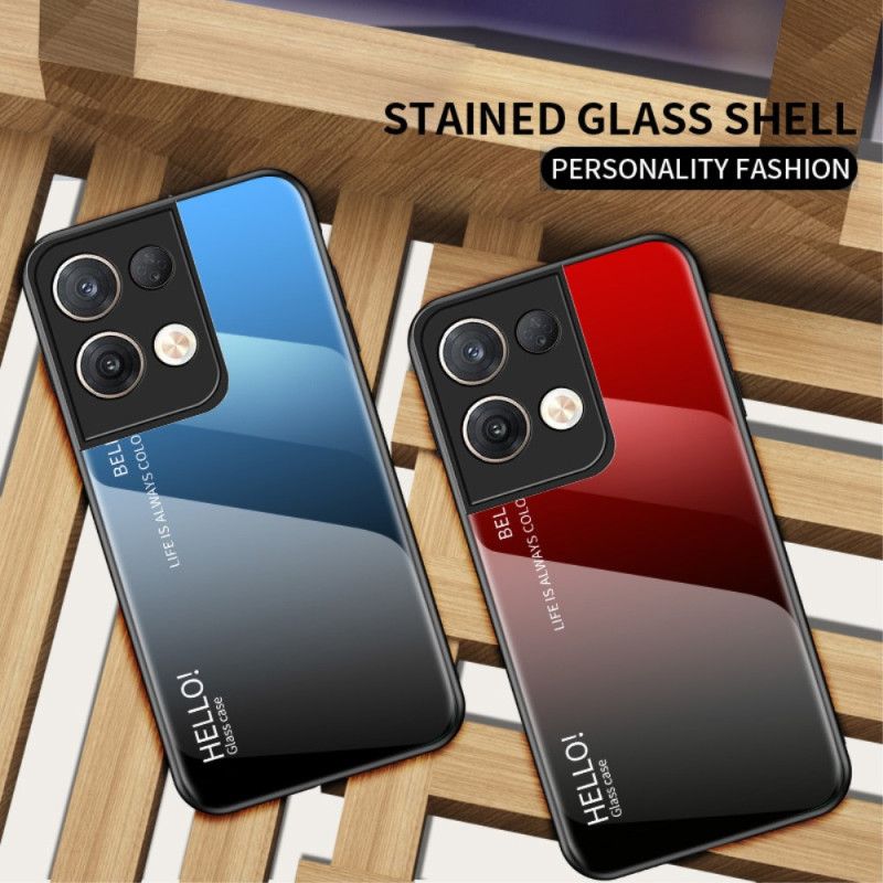 Mobilcover Oppo Reno 8 Pro Hej Hærdet Glas