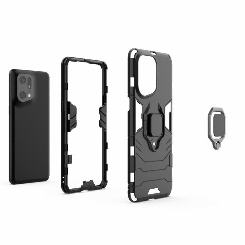 Cover Oppo Find X5 Pro Modstandsdygtig Ring