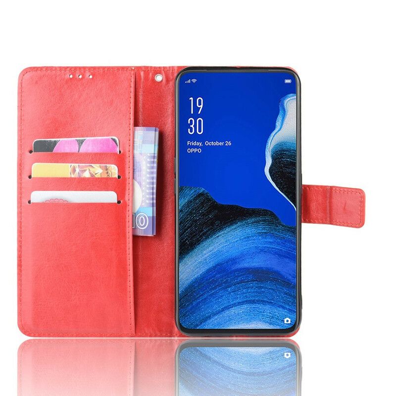 Læder Cover Oppo Reno 2Z Flashy Imiteret Læder
