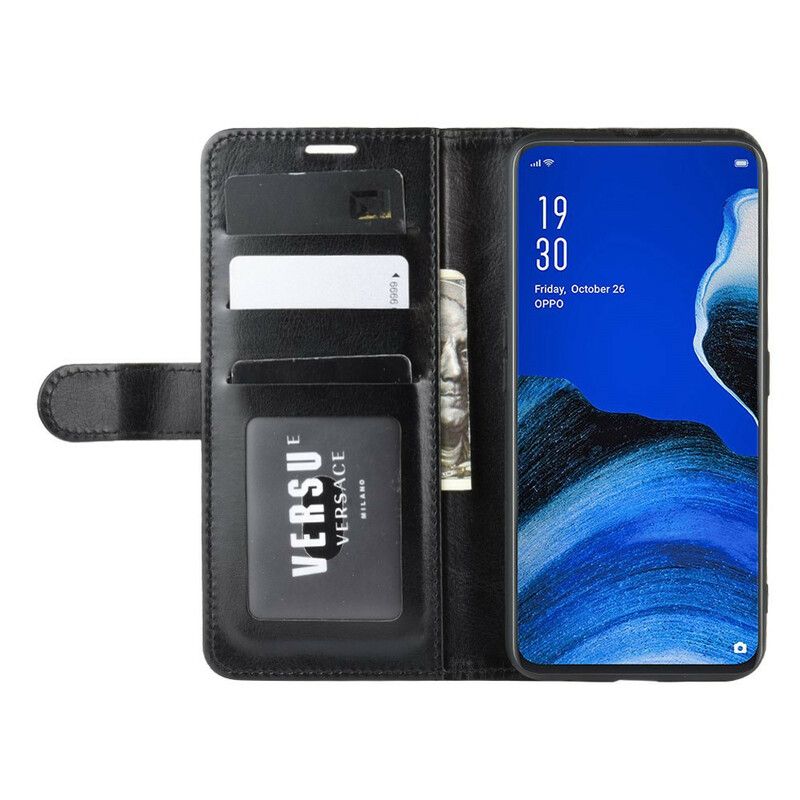 Læder Cover Oppo Reno 2Z Ultra Imiteret Læder