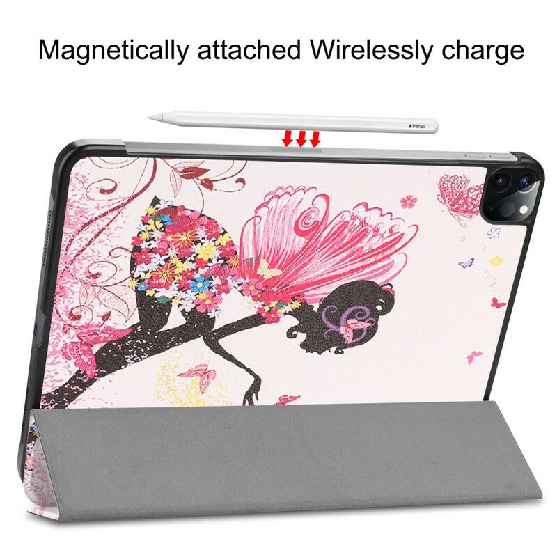 Cover iPad Air (2022) (2020) / Pro 11" Floral Fairy Faux Læder
