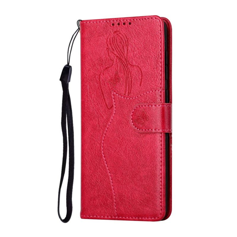 Flip Cover Samsung Galaxy S20 Plus 4G / 5G Faux Læder Silhuet