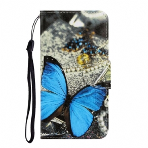 Læder Cover Samsung Galaxy S20 Plus 4G / 5G Sommerfuglevariationer