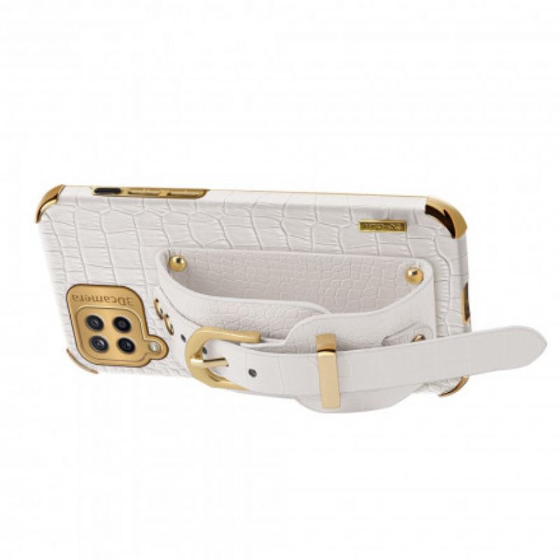 Cover Samsung Galaxy A12 / M12 Croc-strop