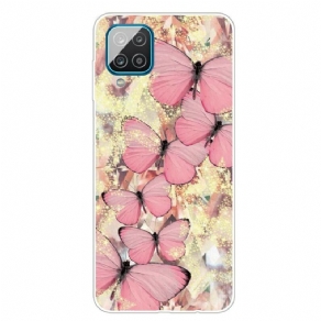 Cover Samsung Galaxy A12 / M12 Kongelige Sommerfugle