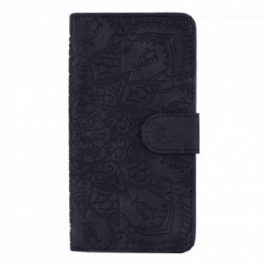 Læder Cover Samsung Galaxy A12 / M12 Mandala Print